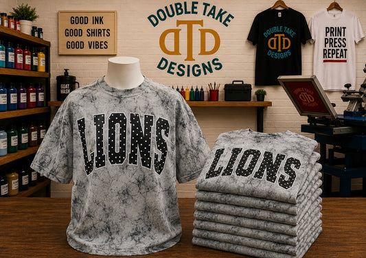 Black Polka Dot Lions/Smoke Color Blast