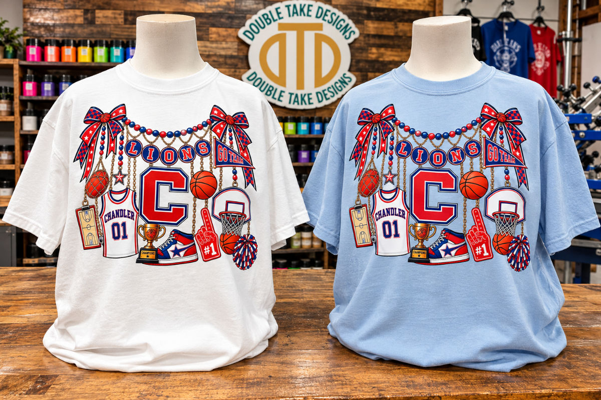 Chandler Lions Charm Necklace Tee
